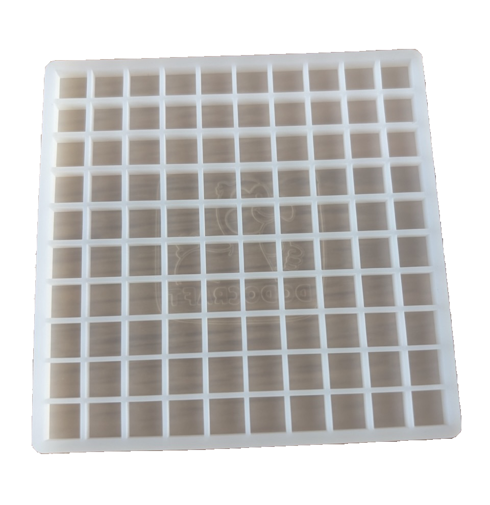 6 minis grilles translucides en silicone 10x10