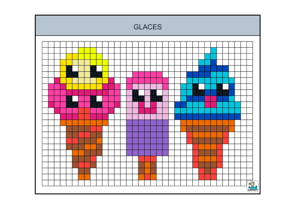 Modèles Kawaii Glaces