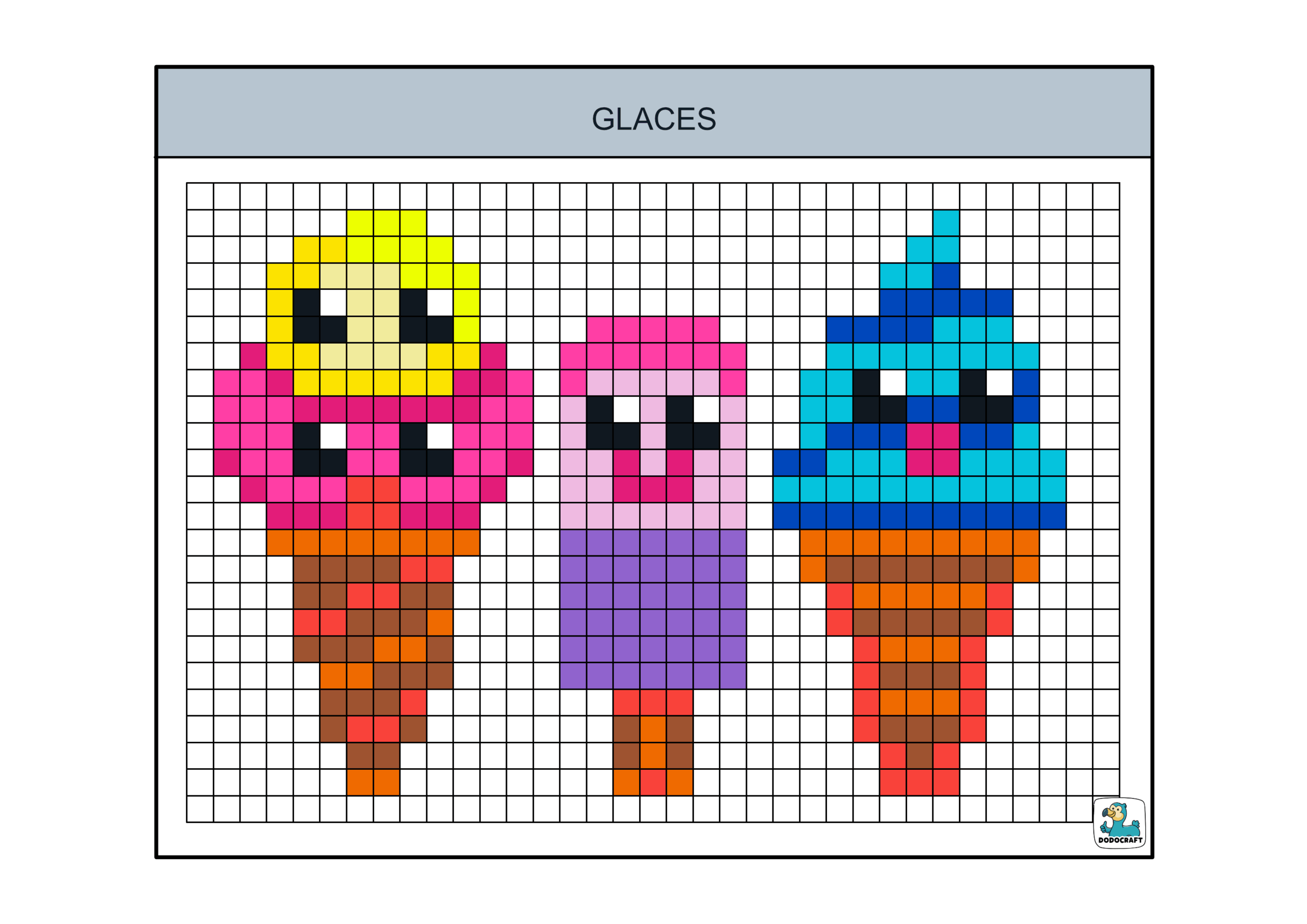 Modèles Kawaii Glaces