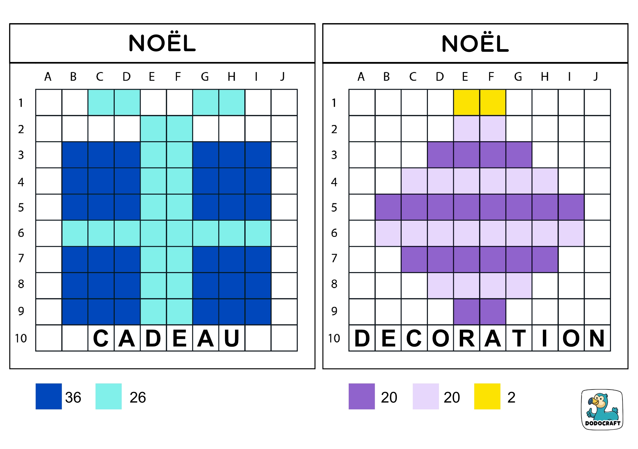 Modèles lettrés de Noël