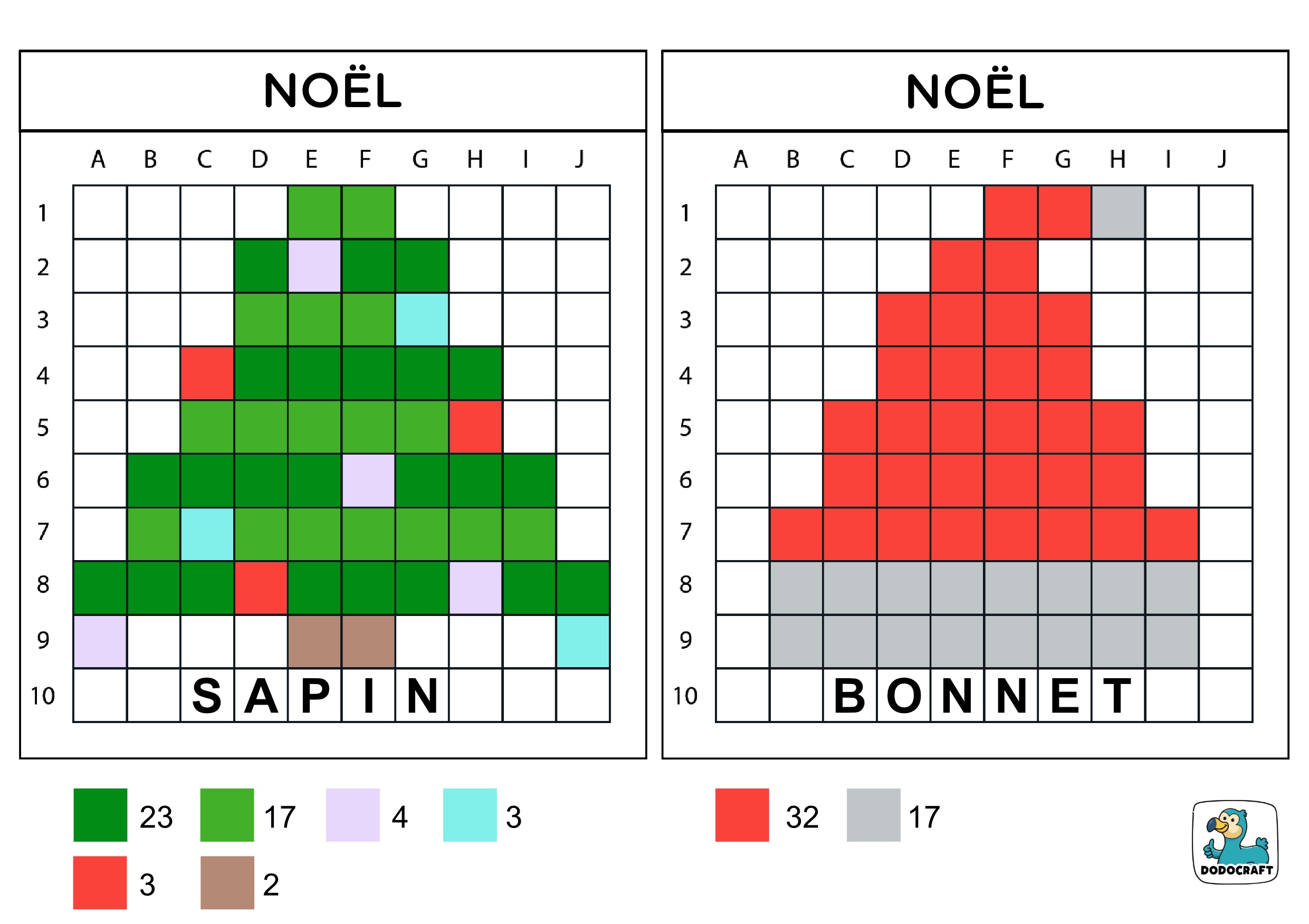 Modèles lettrés de Noël