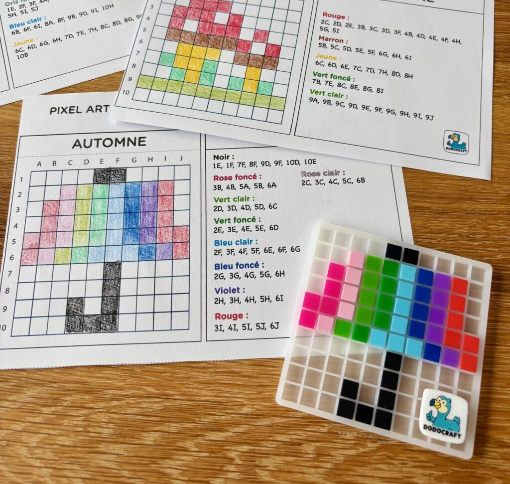 Reproducción de pixel art en clase