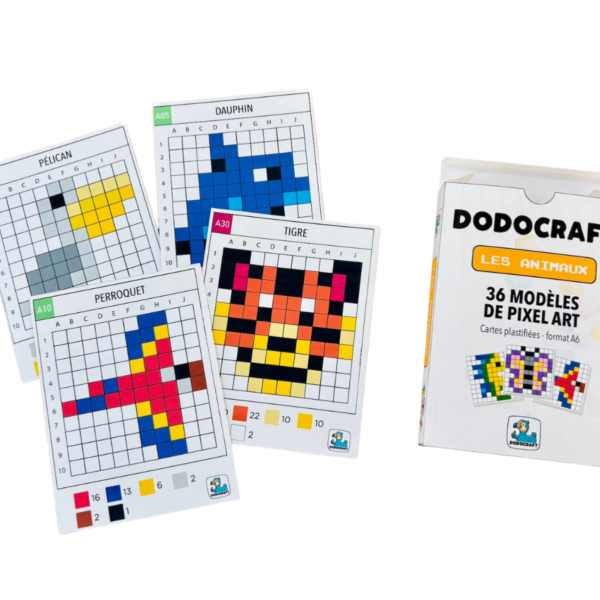 Tarjetas Pixel Art - 36 Modelos Animales